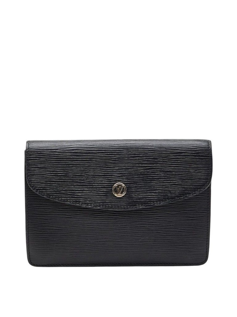 Louis Vuitton Epi Shoulder Bag Black Leather 1